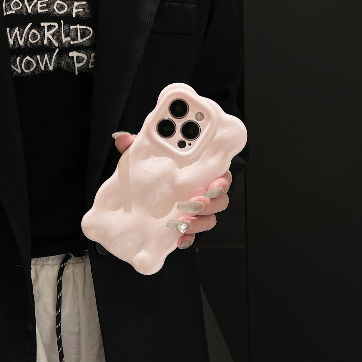 Coque silicone glossy rose pastel pour téléphone - photo 6