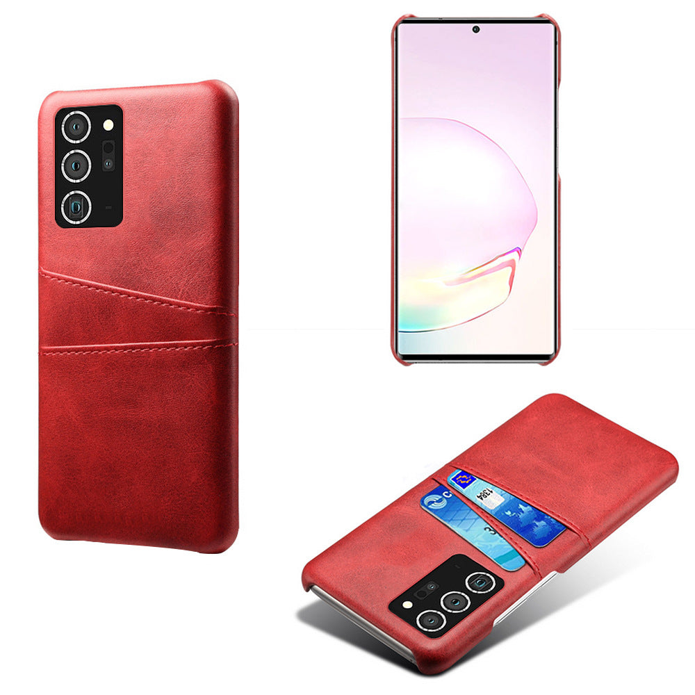 Coque cuir minimaliste avec porte-cartes pour téléphone - photo 2