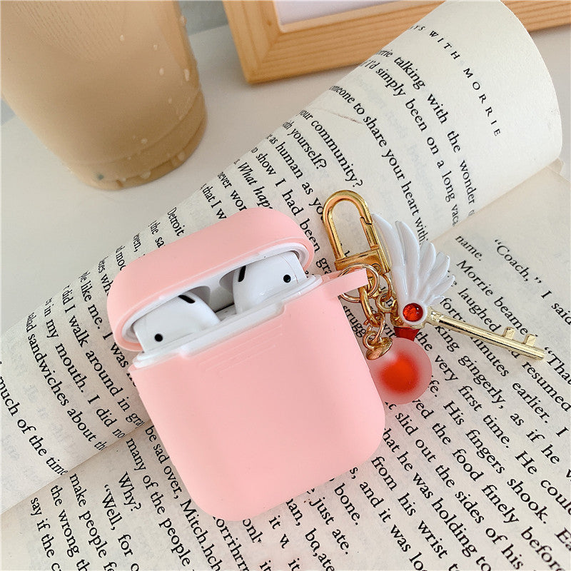 Housse de protection en silicone pour AirPods avec porte-clés - photo 8