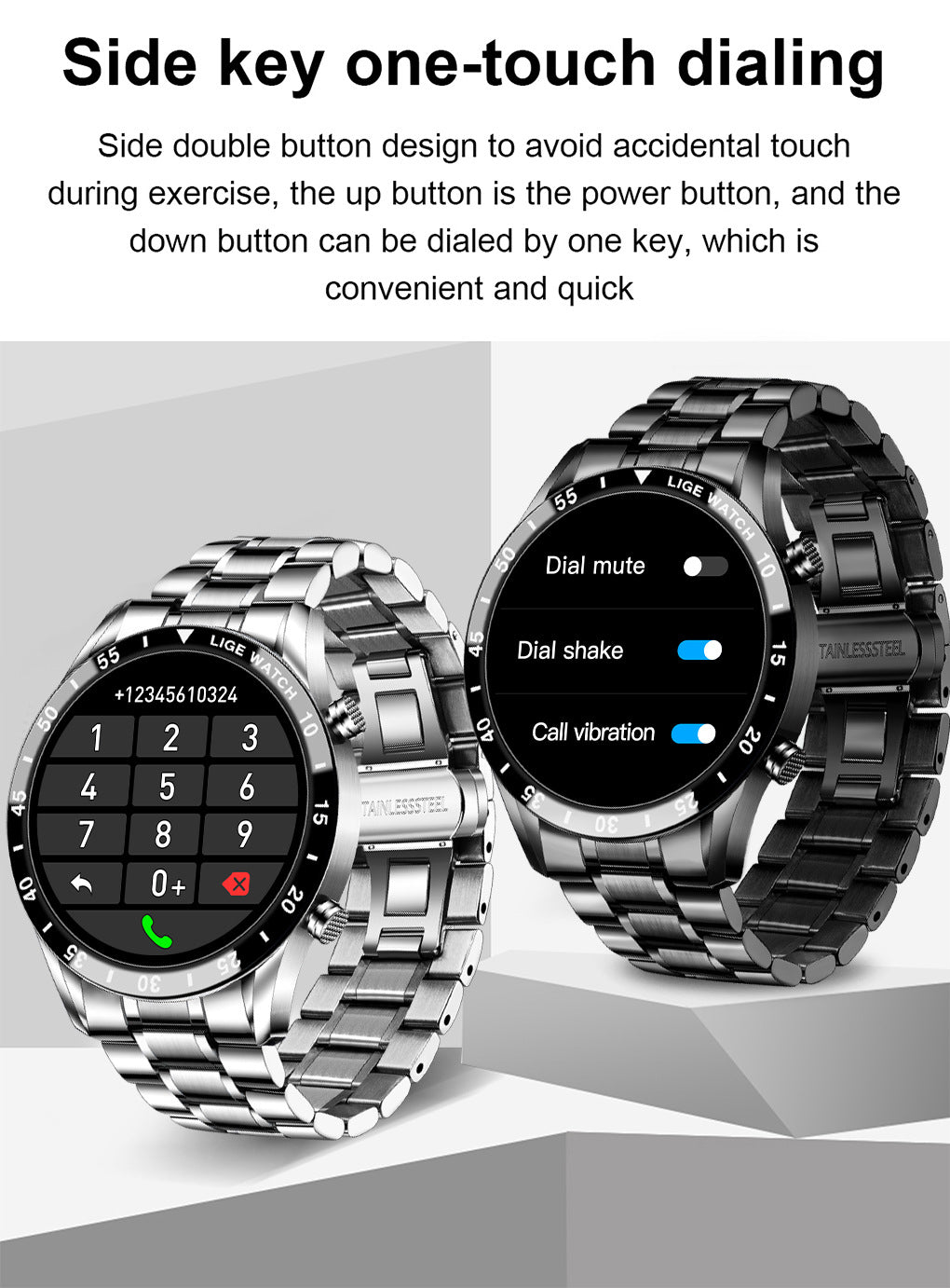 Montre connectée Lige avec appel Bluetooth - photo 6