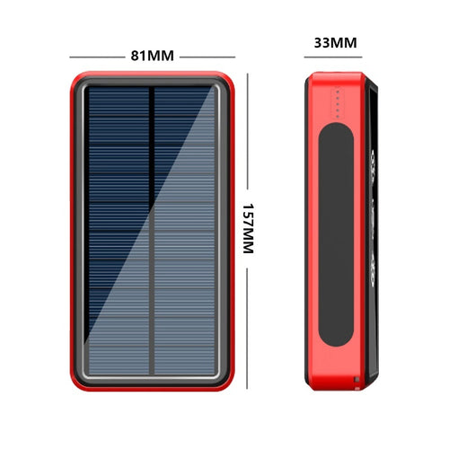 Batterie externe solaire portable avec panneau solaire - photo 2