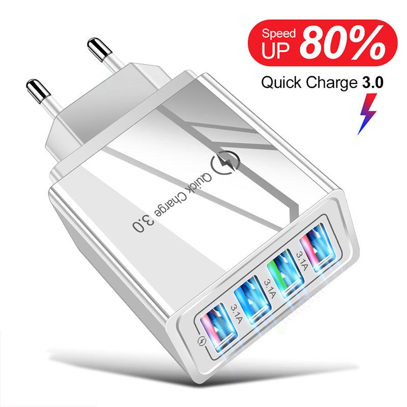 Chargeur secteur USB 4 ports charge rapide - photo 7