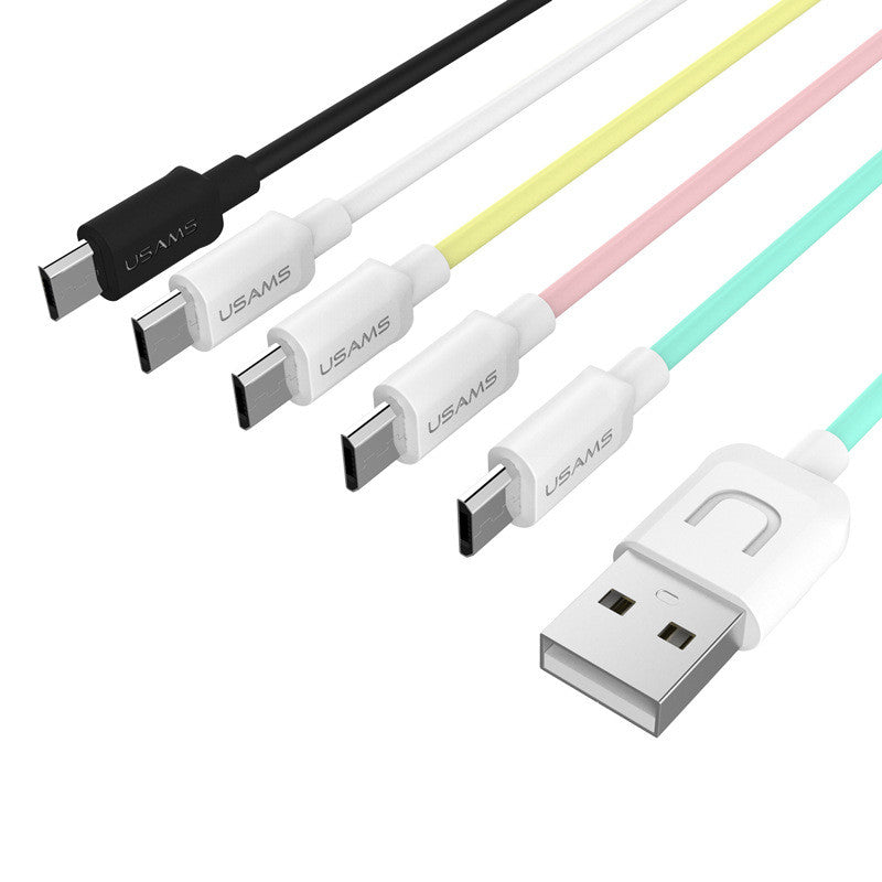 Câble USB tressé multicolore charge rapide
