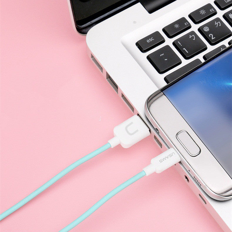 Câble USB tressé multicolore charge rapide - photo 4