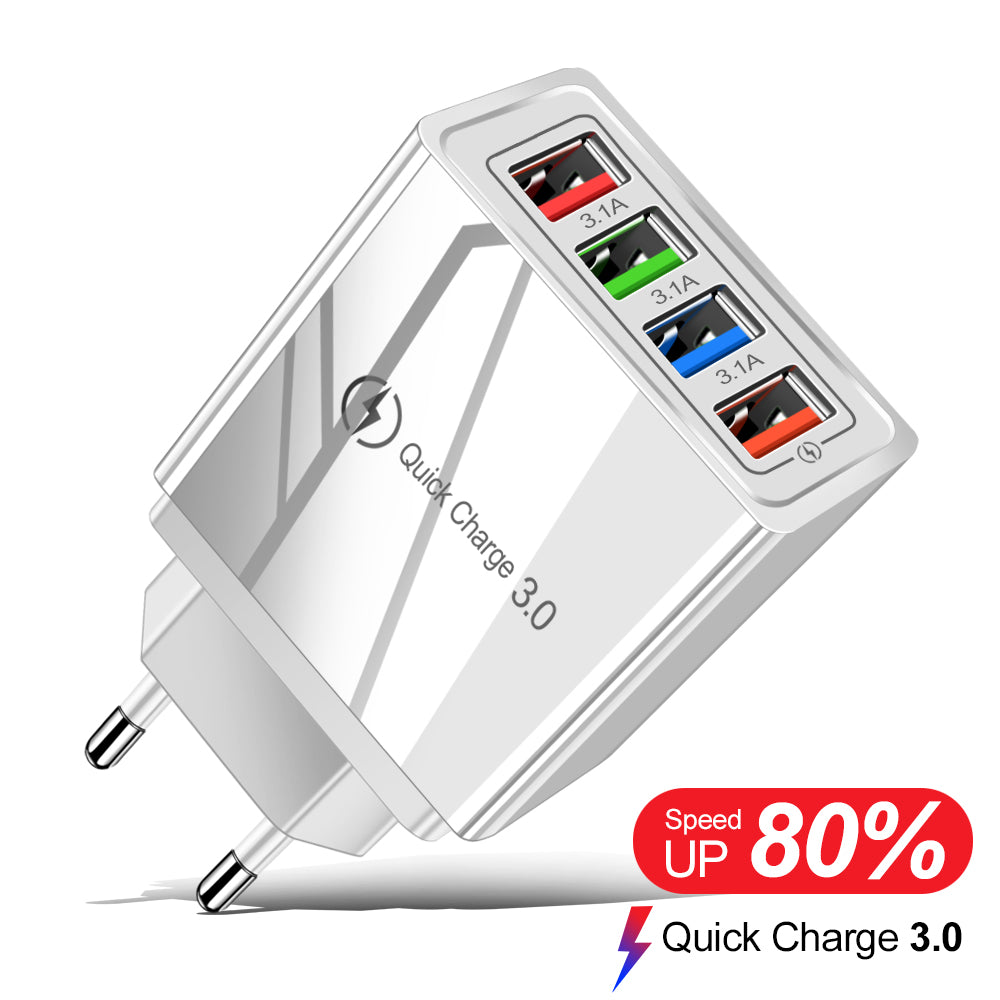 Chargeur secteur USB 4 ports charge rapide - photo 8