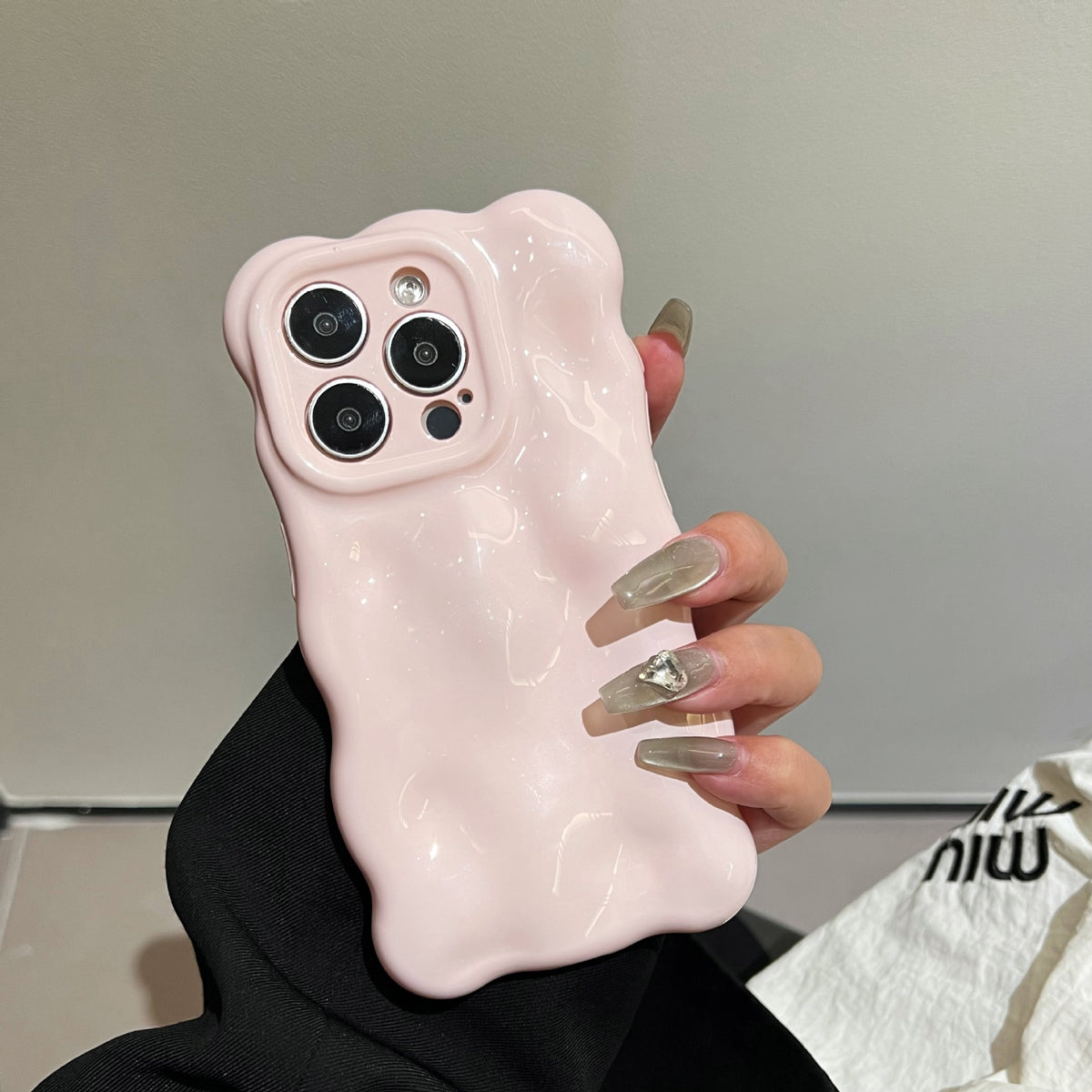 Coque silicone glossy rose pastel pour téléphone - photo 4