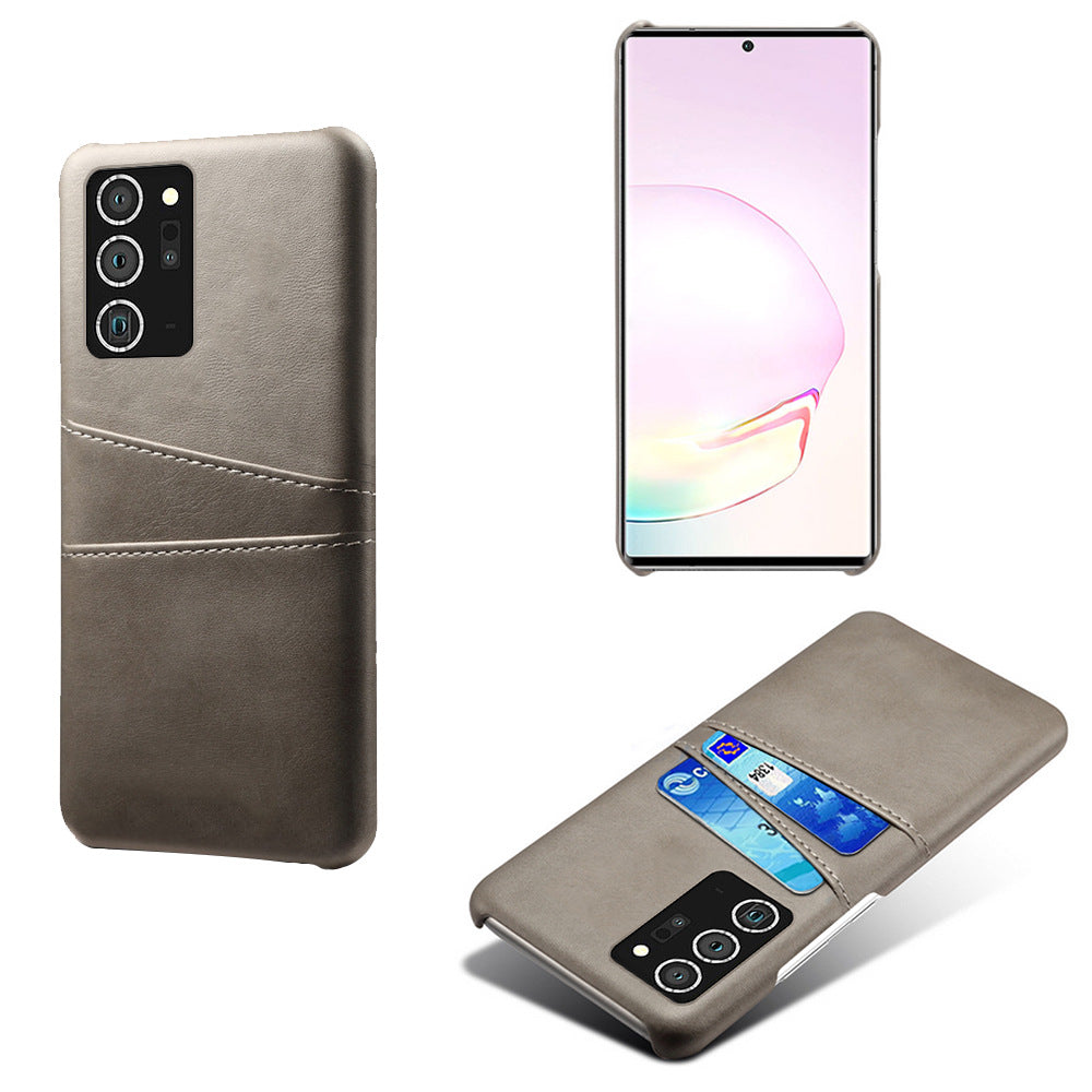 Coque cuir minimaliste avec porte-cartes pour téléphone - photo 8