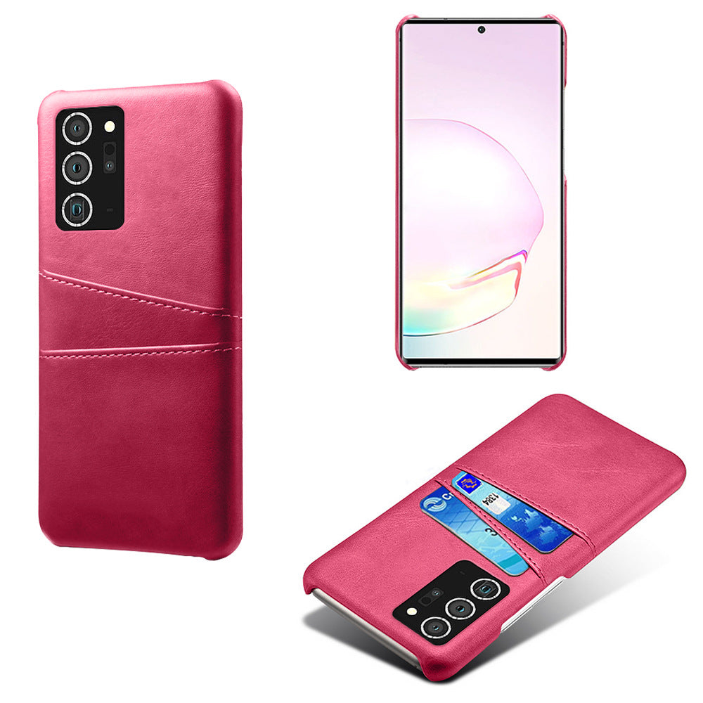 Coque cuir minimaliste avec porte-cartes pour téléphone - photo 3
