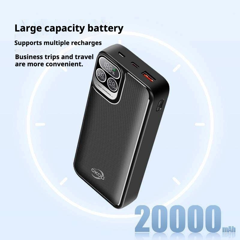 Batterie externe 20000mAh écran digital avec câbles intégrés - photo 6