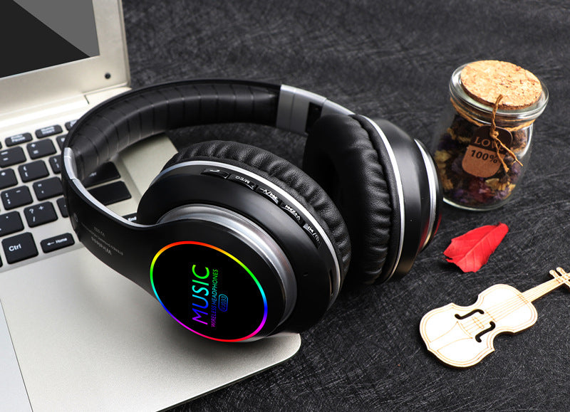 Casque Bluetooth sport pliable avec LED - photo 2