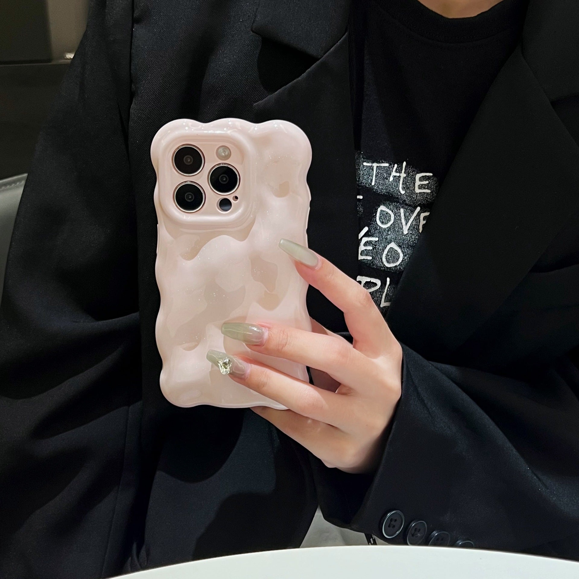 Coque silicone glossy rose pastel pour téléphone - photo 3
