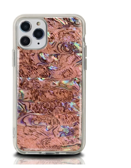 Coque effet sable mouvant nacré pour téléphone
