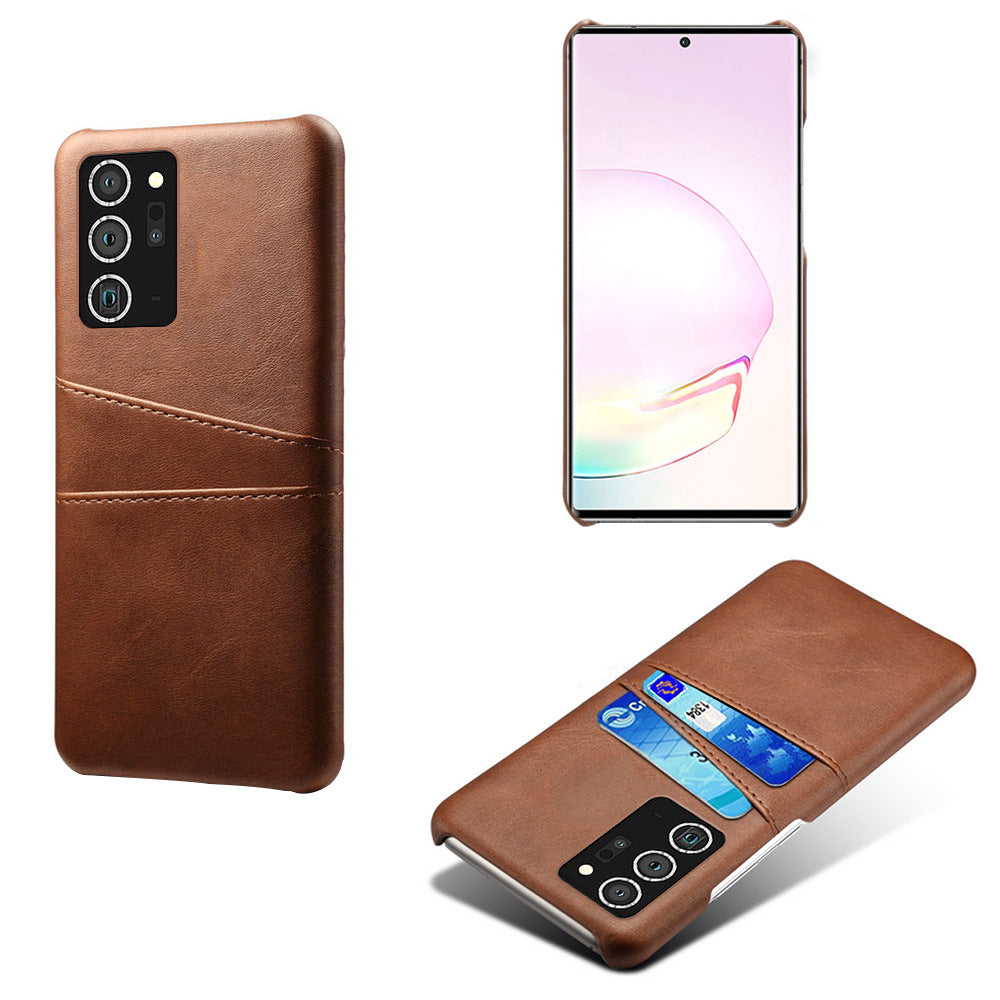 Coque cuir minimaliste avec porte-cartes pour téléphone - photo 5
