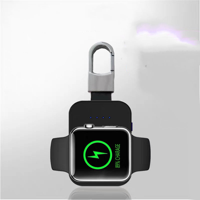 Chargeur sans fil porte-clés montre avec batterie externe